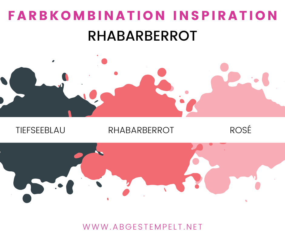 Stampin Up Farbkombination Inspiration Rhabarberrot